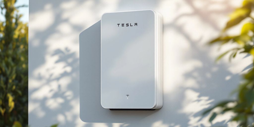Tesla Powerwall 3 instalado en la pared de una casa.